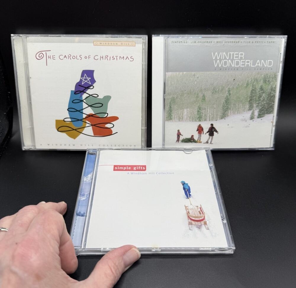Windham Hill Christmas CD Lot of 3 Simple Gifts & More! EUC